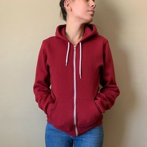 American Apparel Red Hoodie Sz S